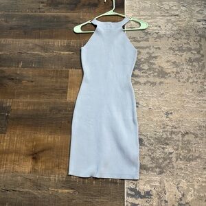 Women’s blue midi dress bodycon